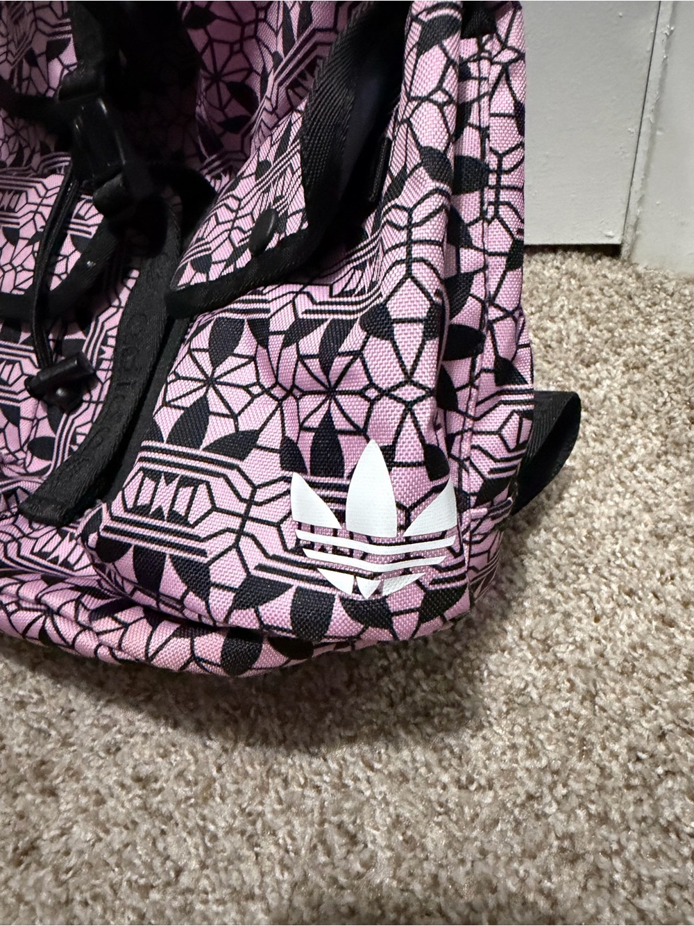 Adidas Purple Geometric Mini Backpack - Picture 2 of 6